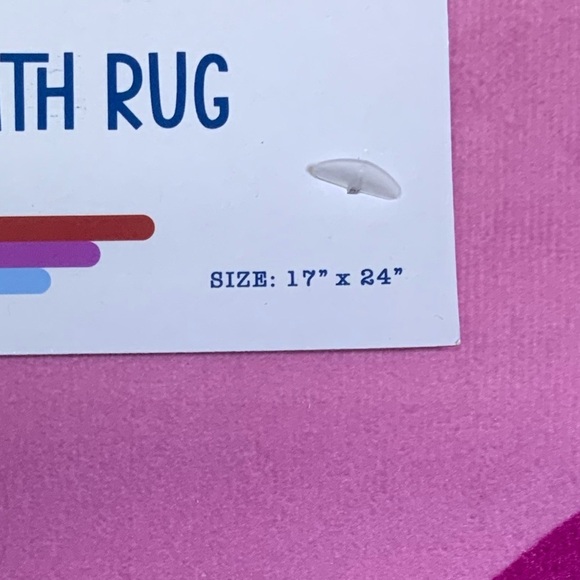 Matt & Maddie Rainbow Kids Bathroom Rug Memory Foam NonSlip Rectangle 17x24 In - Picture 11 of 16